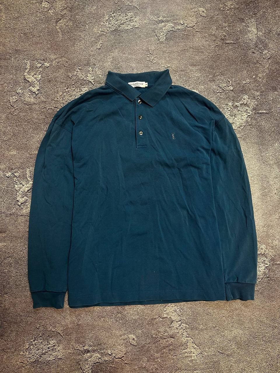 Vintage × Yves Saint Laurent Vintage Yves Saint Laurent YSL Rugby Longsleeve Polo Shirt Size US XL / EU 56 / 4 - 1 Thumbnail
