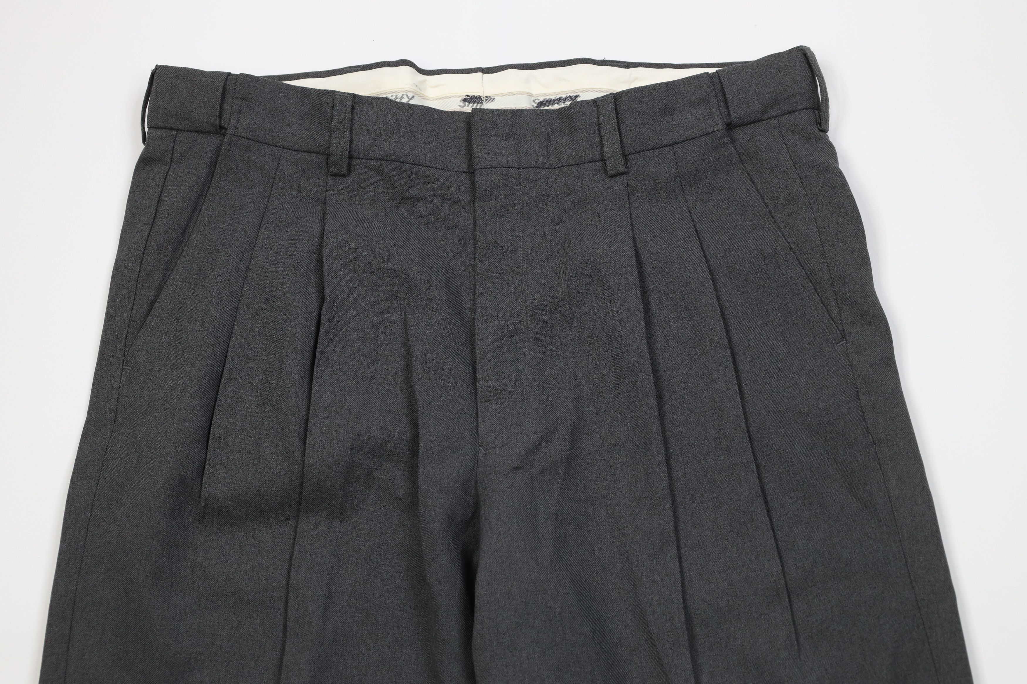 Vintage Vintage 90s Streetwear Wide Leg Chino Pants Trousers Gray Size US 38 / EU 54 - 2 Thumbnail