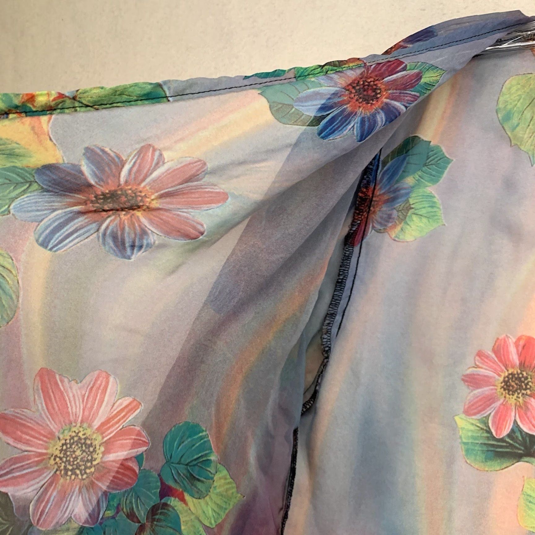 Vintage Vintage All Hours Gown Nightgown Lingerie Sheer Floral Made In USA Size S / US 4 / IT 40 - 7 Thumbnail
