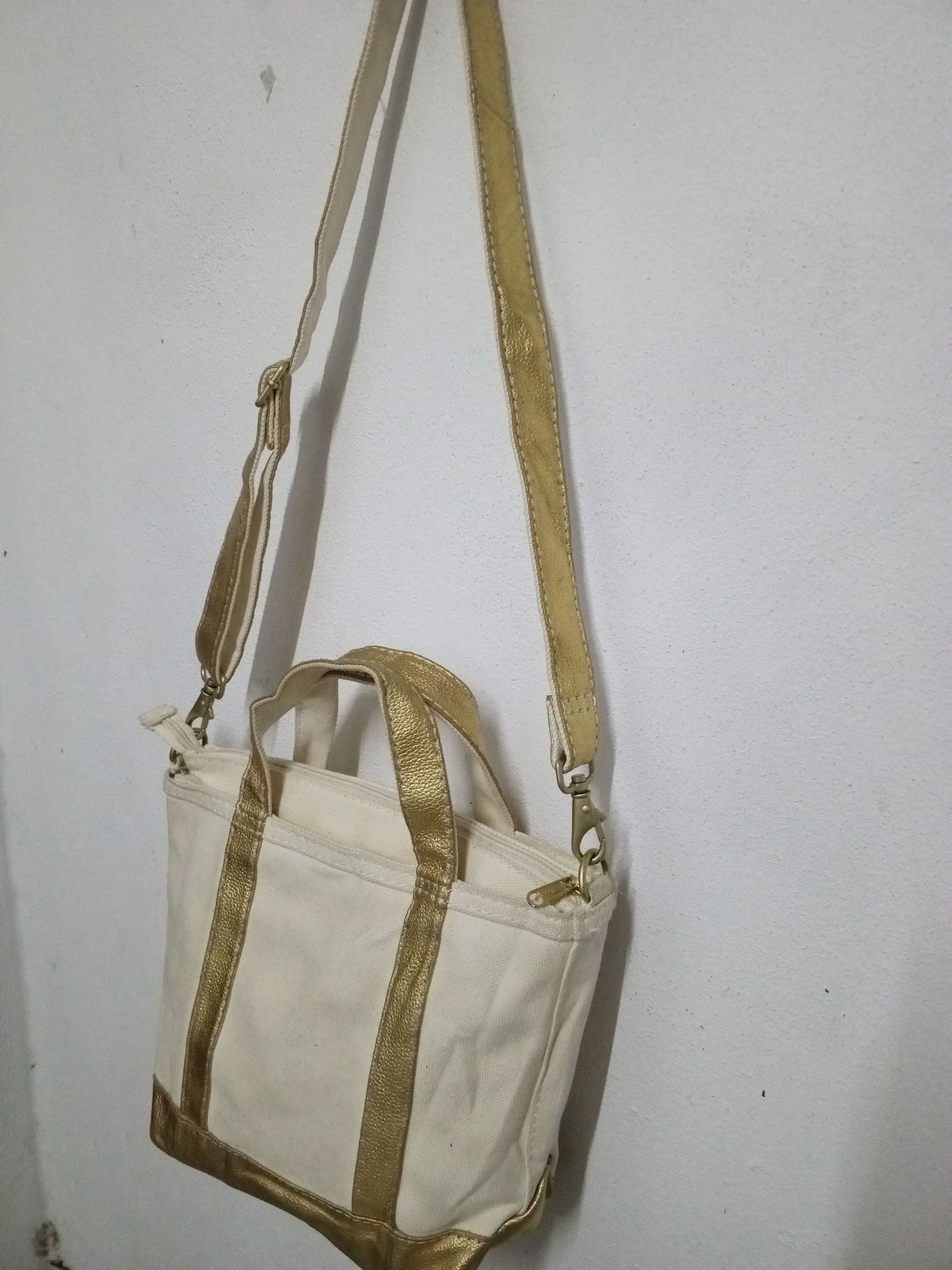 L.L. Bean L.L.BEAN TOTE 2WAY BAG GOLD Size ONE SIZE - 3 Thumbnail