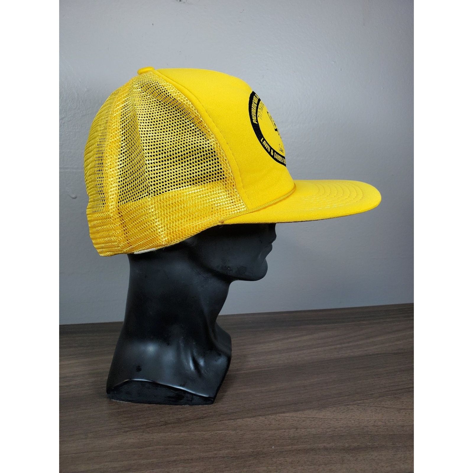 Vintage LeRoy's Repair & Rental Mesh Trucker Hat Yellow Snapback Cap Size ONE SIZE - 5 Thumbnail