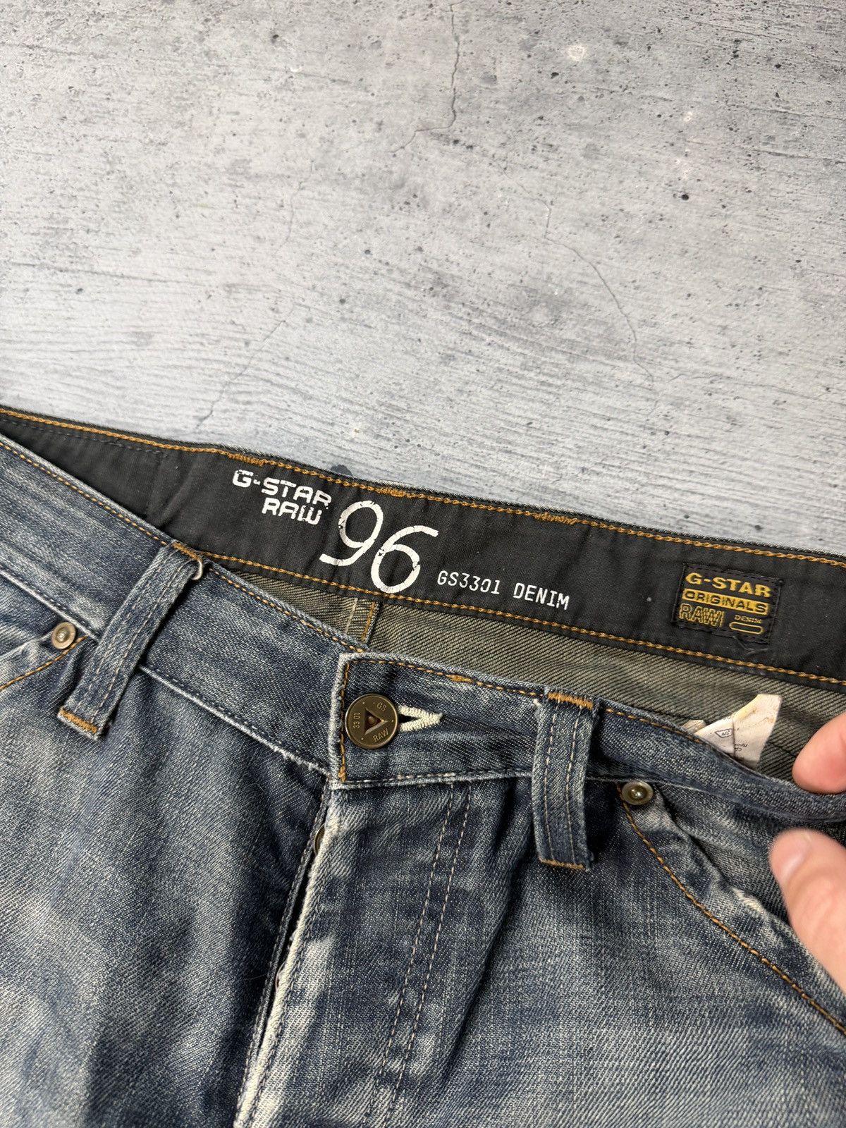 G-Star Rare Vintage G-Star Raw Denim Jeans Avant-Garde Y2K Size US 32 / EU 48 - 4 Thumbnail