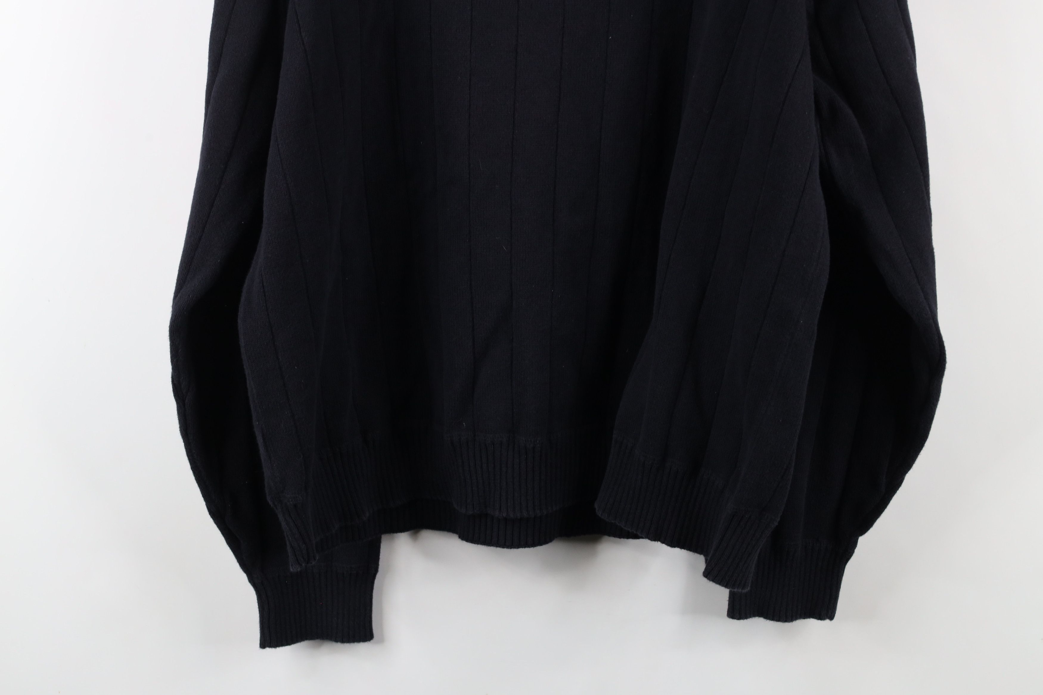 Vintage Vintage 90s Streetwear Cotton Ribbed Knit Crewneck Sweater Size US L / EU 52-54 / 3 - 7 Thumbnail