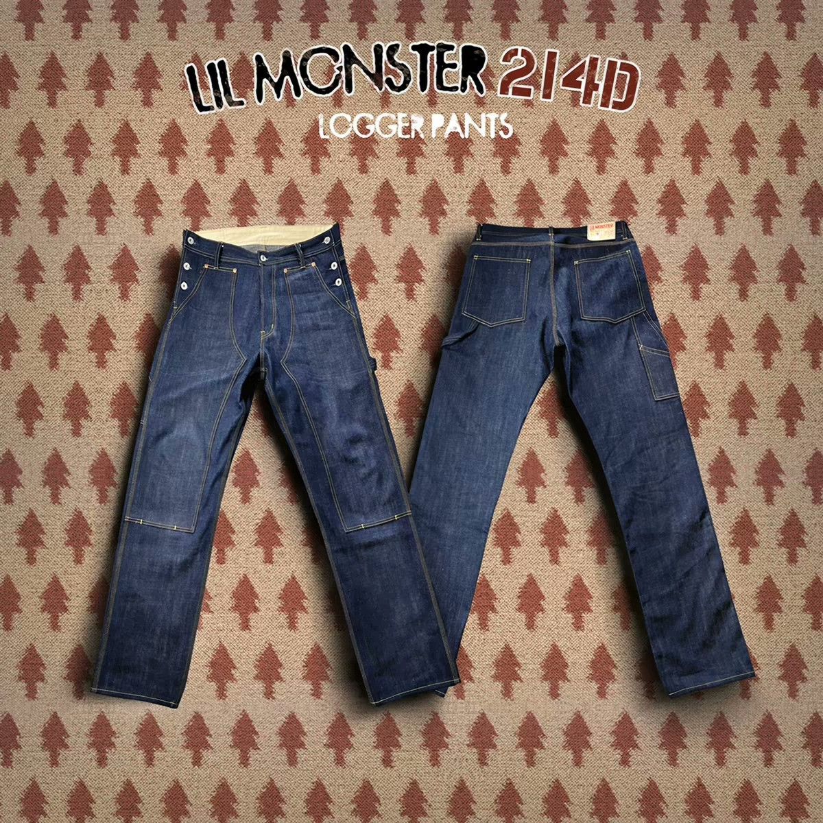 Denim Demon Lil Monster Raw Selvedge Vintage Jeans Size US 33 - 1 Thumbnail