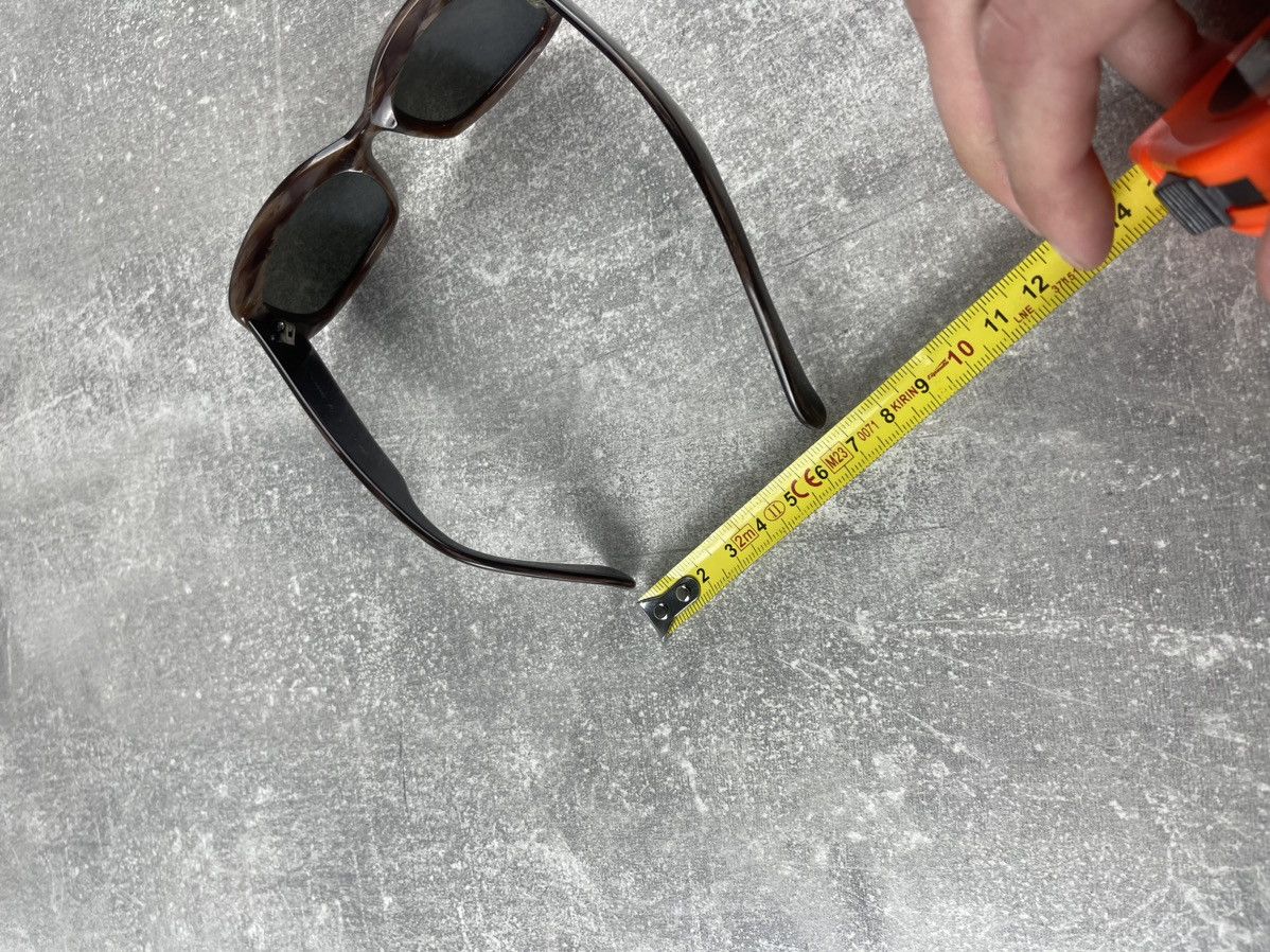 Escada Vintage 1990s Escada Oval Sunglasses Brown Handmade Size ONE SIZE - 7 Thumbnail