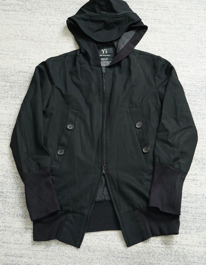 Yohji Yamamoto Yohji Yamamoto Yohji Yamamoto Hooded Wool Jacket Size US M / EU 48-50 / 2 - 2 Thumbnail
