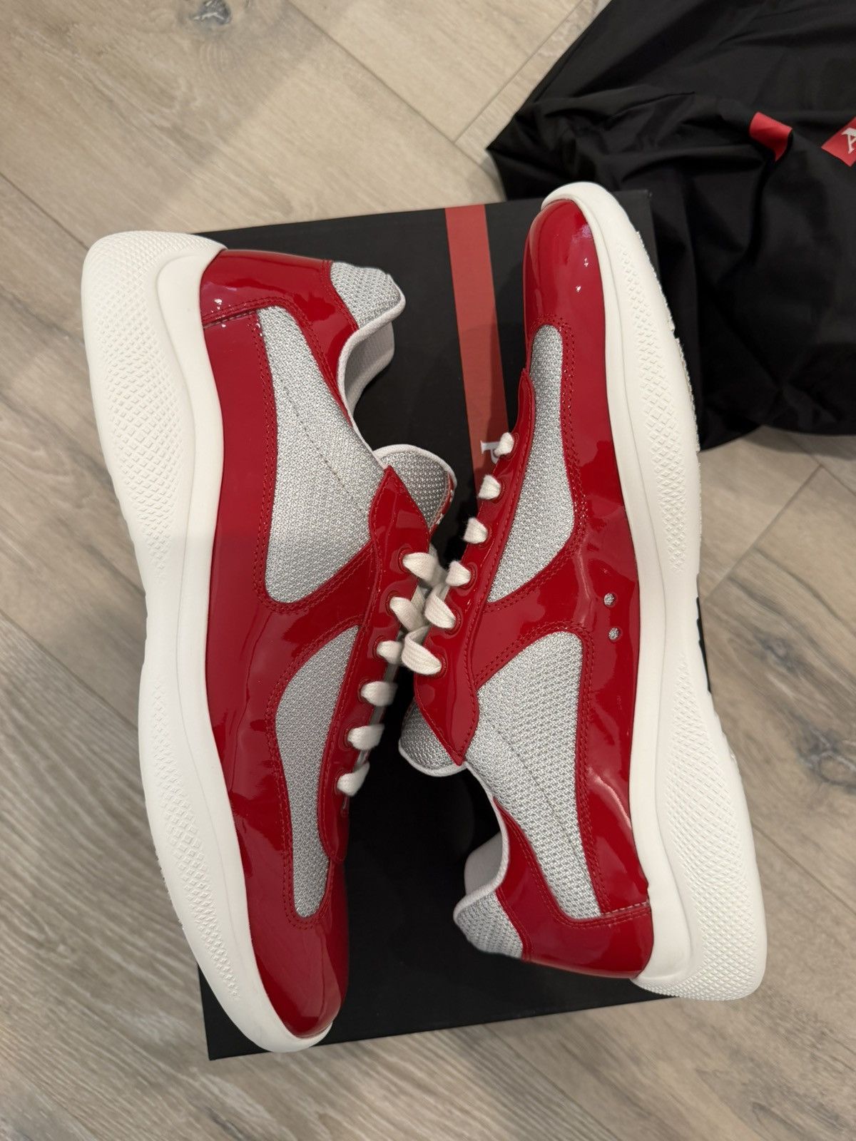 Prada Prada Americas Cup Red Size 11 - worn 1 time Size US 11 / EU 44 - 2 Thumbnail