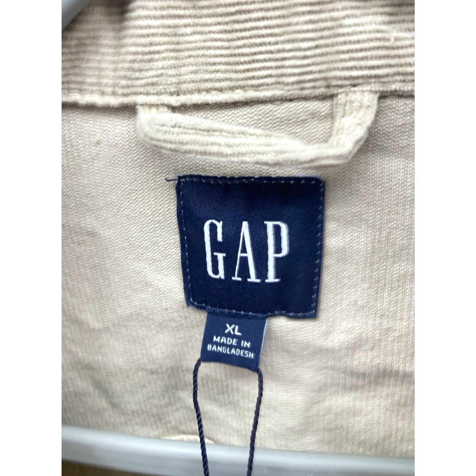 Gap VINTAGE Gap Corduroy Jacket Women XL Beige Button Puff Sleeve Stretch Cotton NWT Size XL / US 12-14 / IT 48-50 - 5 Thumbnail