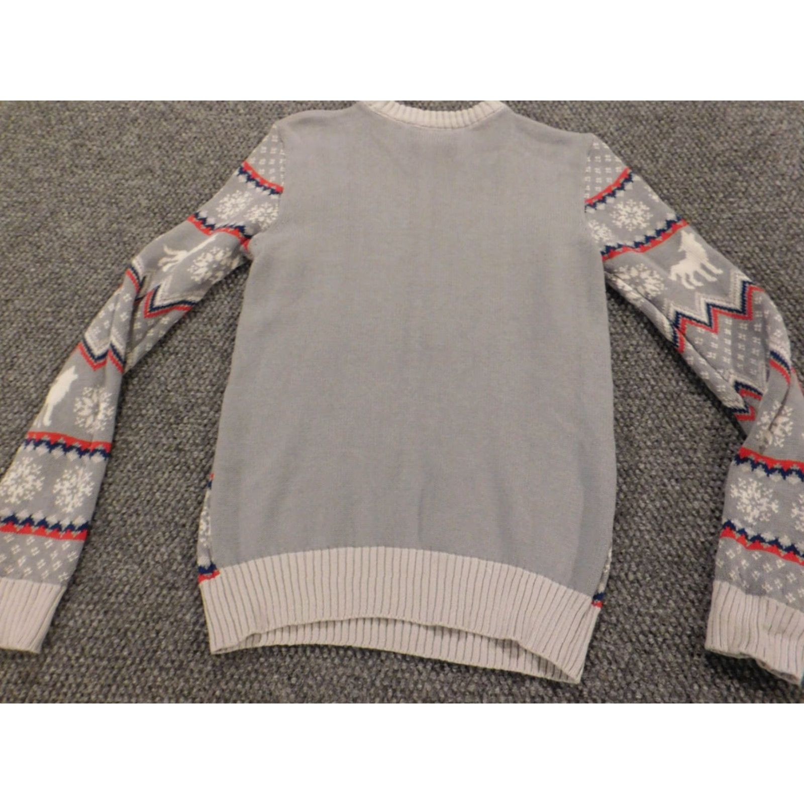 Vintage Game of Thrones Womens Sweater XS Gray Pullover Striped Wolf Knit Crew Neck pullover Winter Casual Regular Women Mens? Size XS / US 0-2 / IT 36-38 - 7 Thumbnail