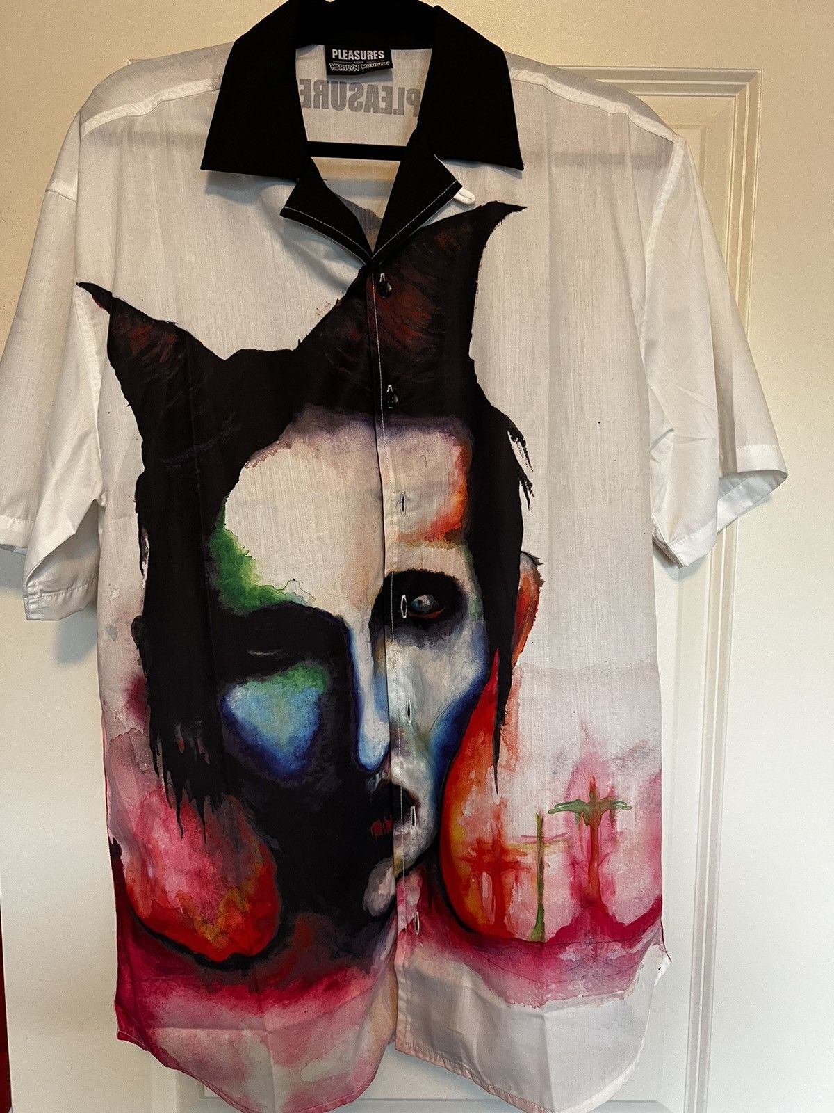 Pleasures Pleasures Marilyn Manson button up Size US M / EU 48-50 / 2 - 1 Thumbnail