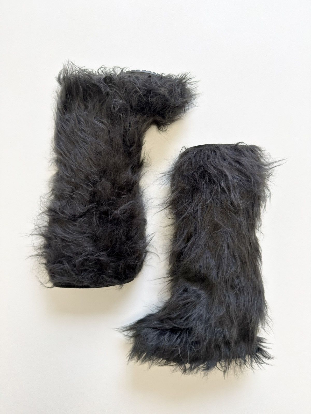 Miu Miu Eco Mongolian Faux Fur Tall Boots Size US 6.5 / IT 36.5 - 16 Thumbnail