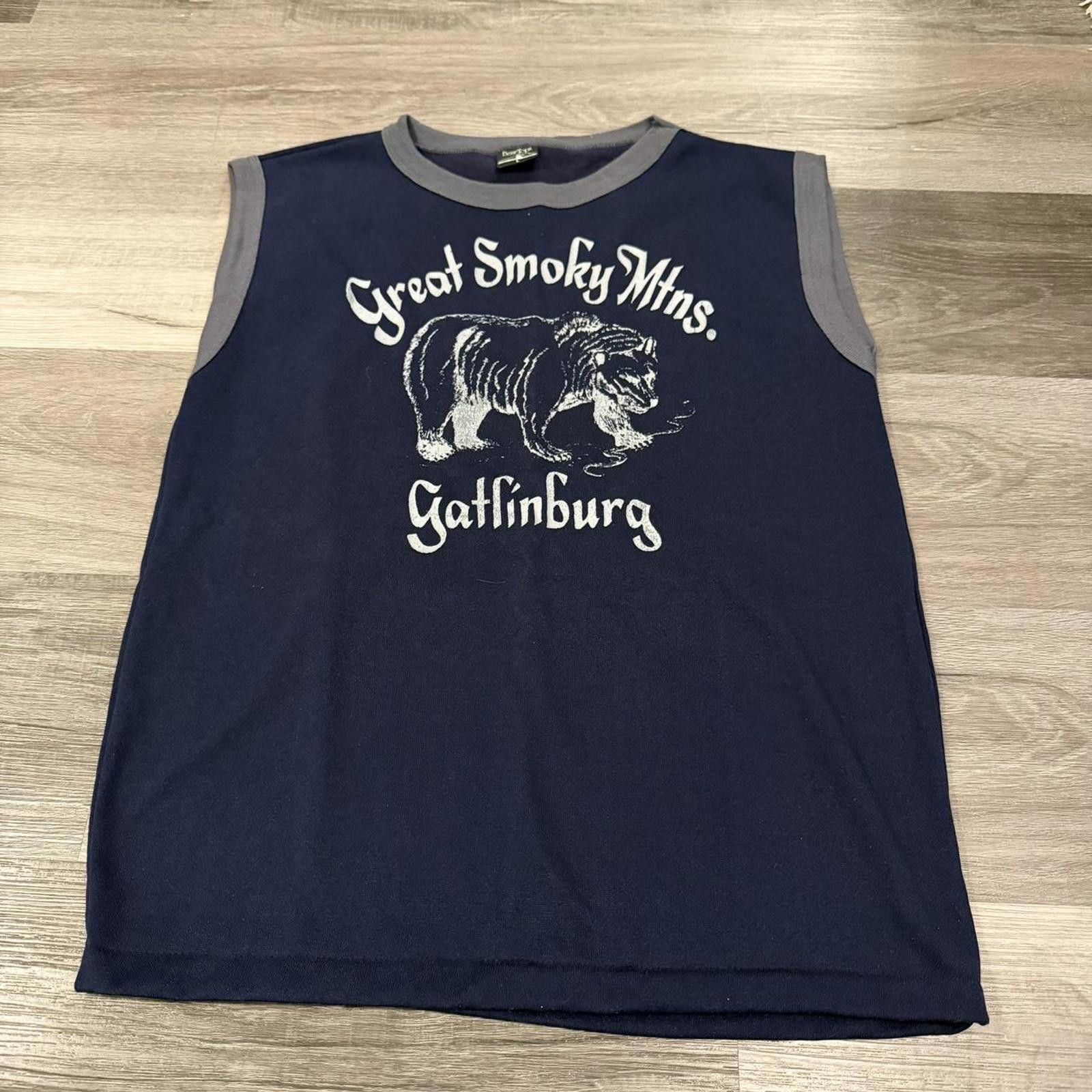 Other Vintage great Smokey mountains gatlinburg tank top shirt 80s Size US L / EU 52-54 / 3 - 3 Thumbnail