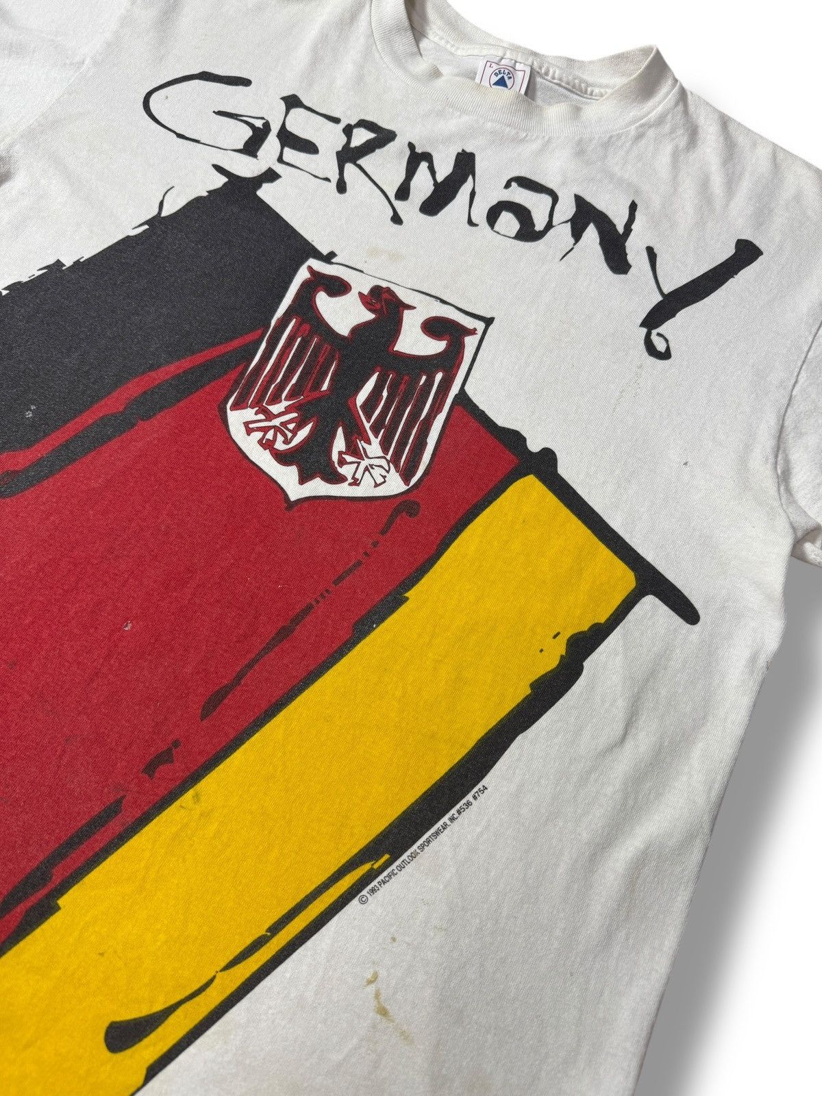 Adidas × Vintage *RARE* 1994 90s VINTAGE GERMANY WORLD CUP FOOTBALL TEE Size US L / EU 52-54 / 3 - 7 Thumbnail