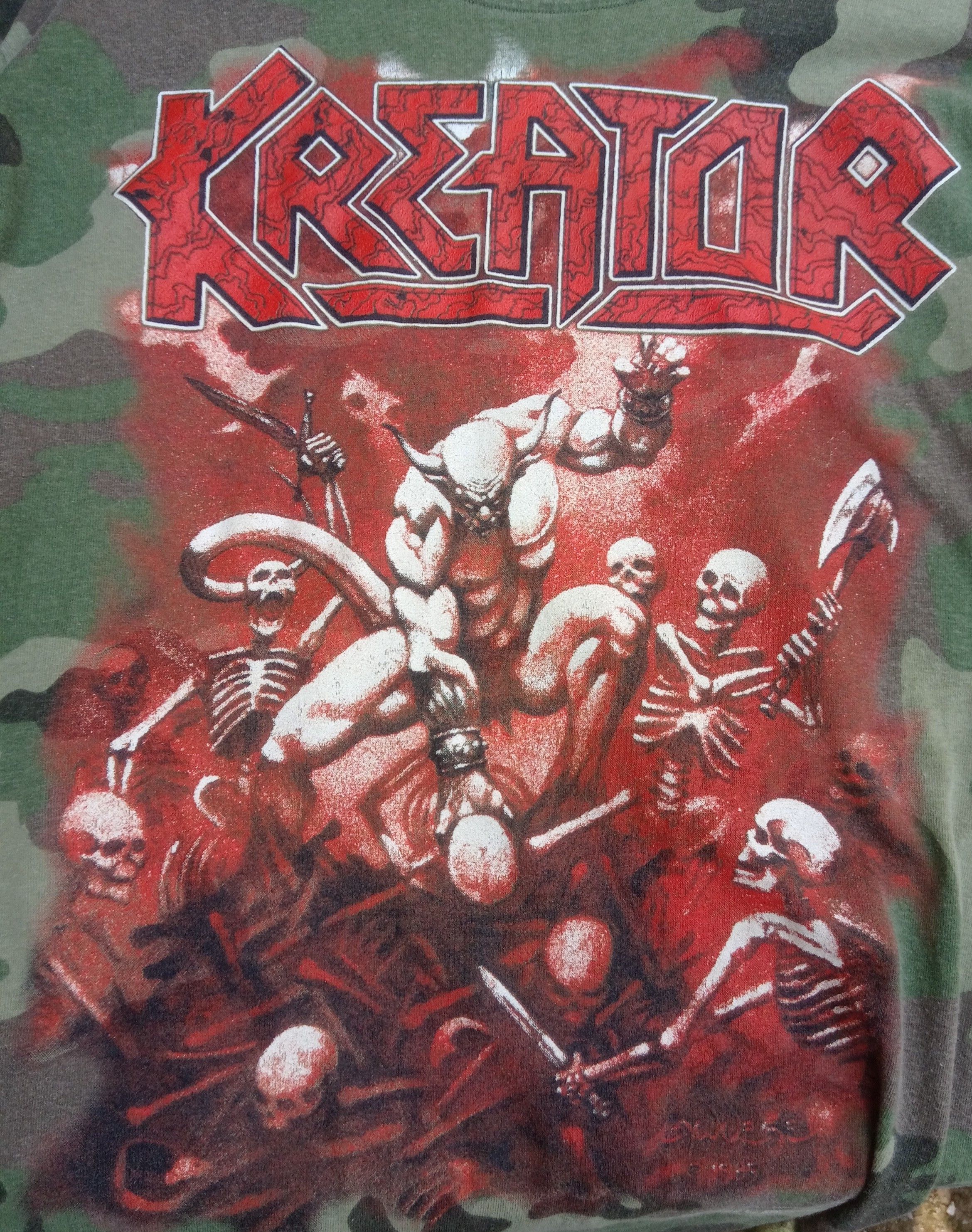 Band Tees × Vintage Vintage KREATOR pleasure to kill Size US M / EU 48-50 / 2 - 2 Thumbnail