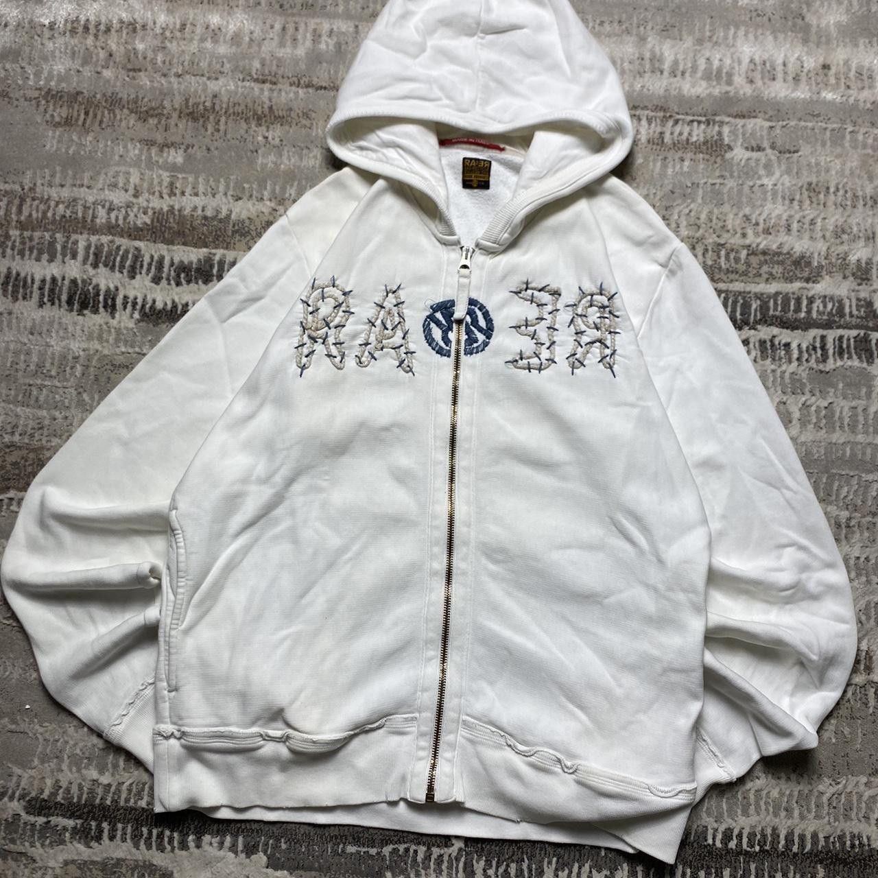 Japanese Brand 00s Embroidered Zip Hoodie White L Size US L / EU 52-54 / 3 - 2 Thumbnail