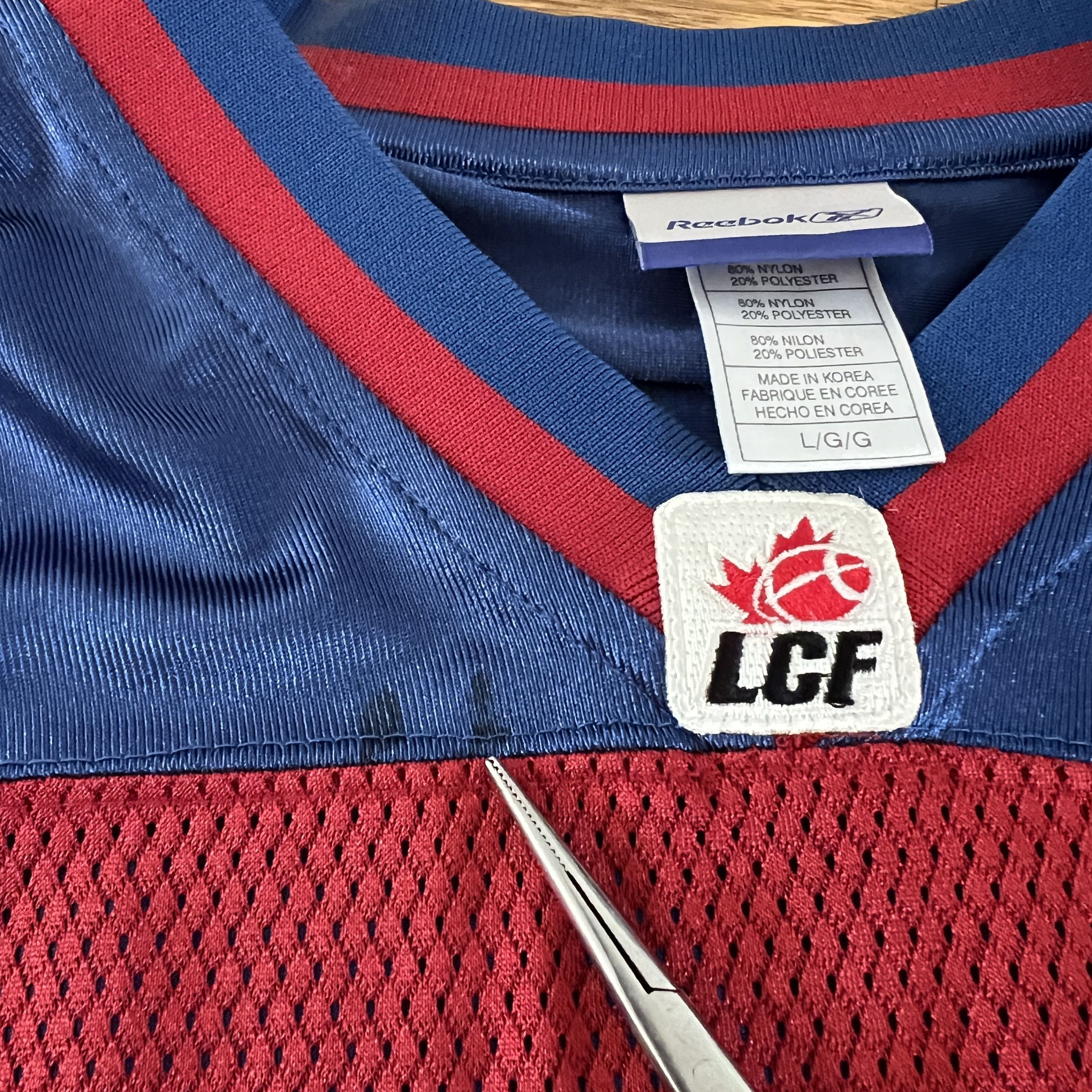 Reebok Montreal Alouettes Vintage CFL Canadian Jersey Blank Reebok Size US L / EU 52-54 / 3 - 4 Thumbnail