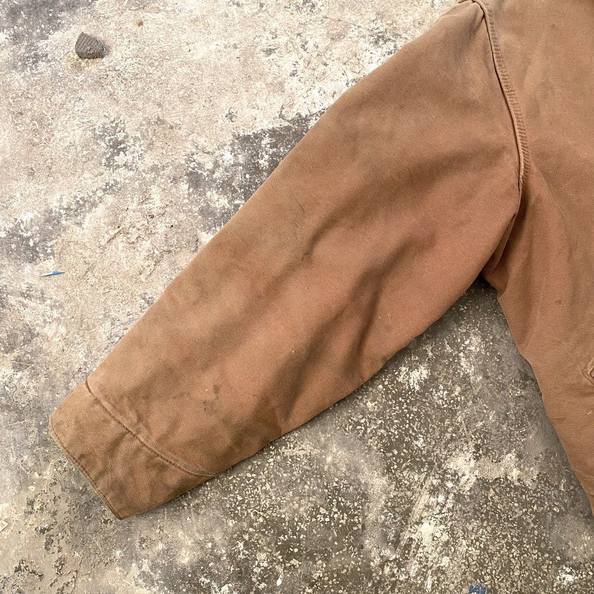Carhartt 90s Vintage Carhartt Detroit Work Trashed Jacket J97 BRN Size US L / EU 52-54 / 3 - 3 Thumbnail