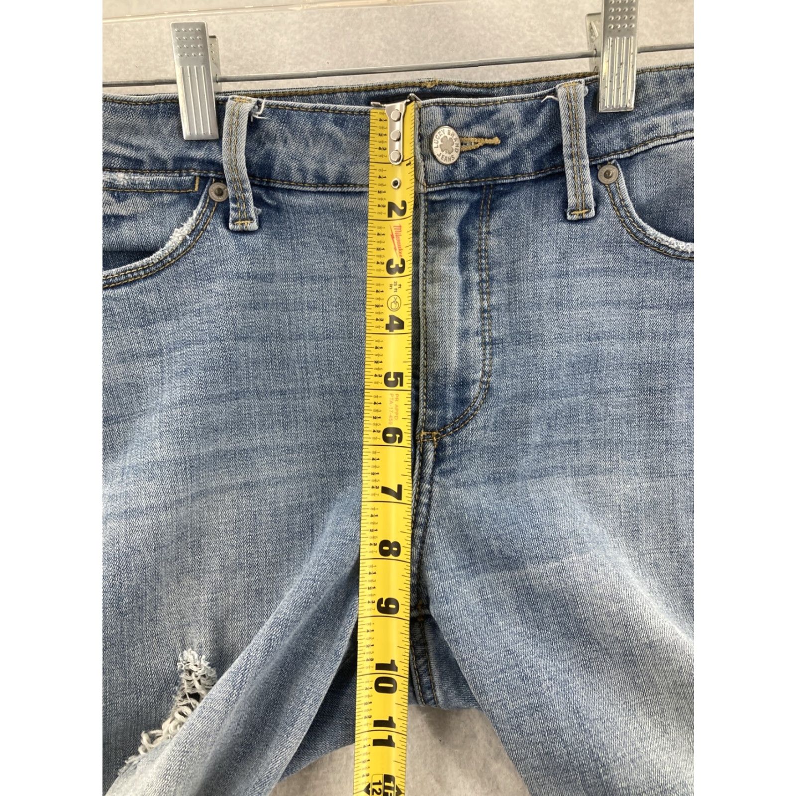 Lucky Brand Lucky Brand Jeans 6 Hayden Crop Womens Jeans Blue Cotton Blend Denim 27 Inseam 28 Waist 6 Regular Cropped 90s Theme Size 28" / US 6 / IT 42 - 5 Thumbnail