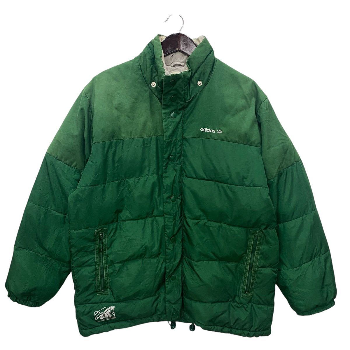 💥VINTAGE ADIDAS puffer jacket bomber sweater