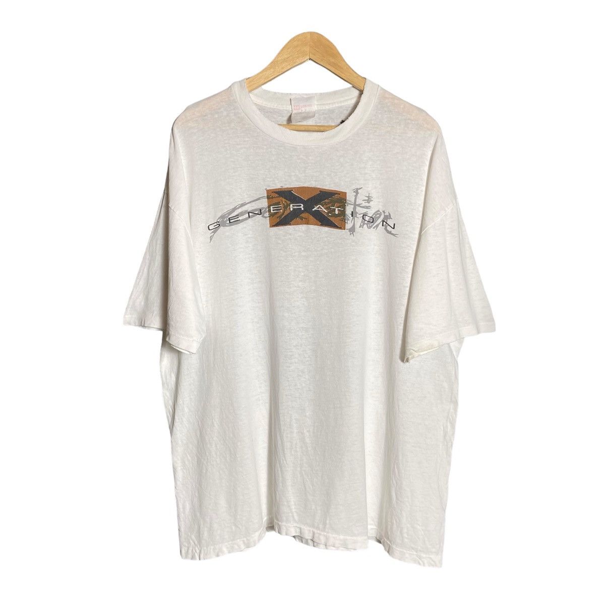 Vintage Vintage 90s Generation X Jesus Christ Distressed T-Shirt Size US XL / EU 56 / 4 - 3 Thumbnail