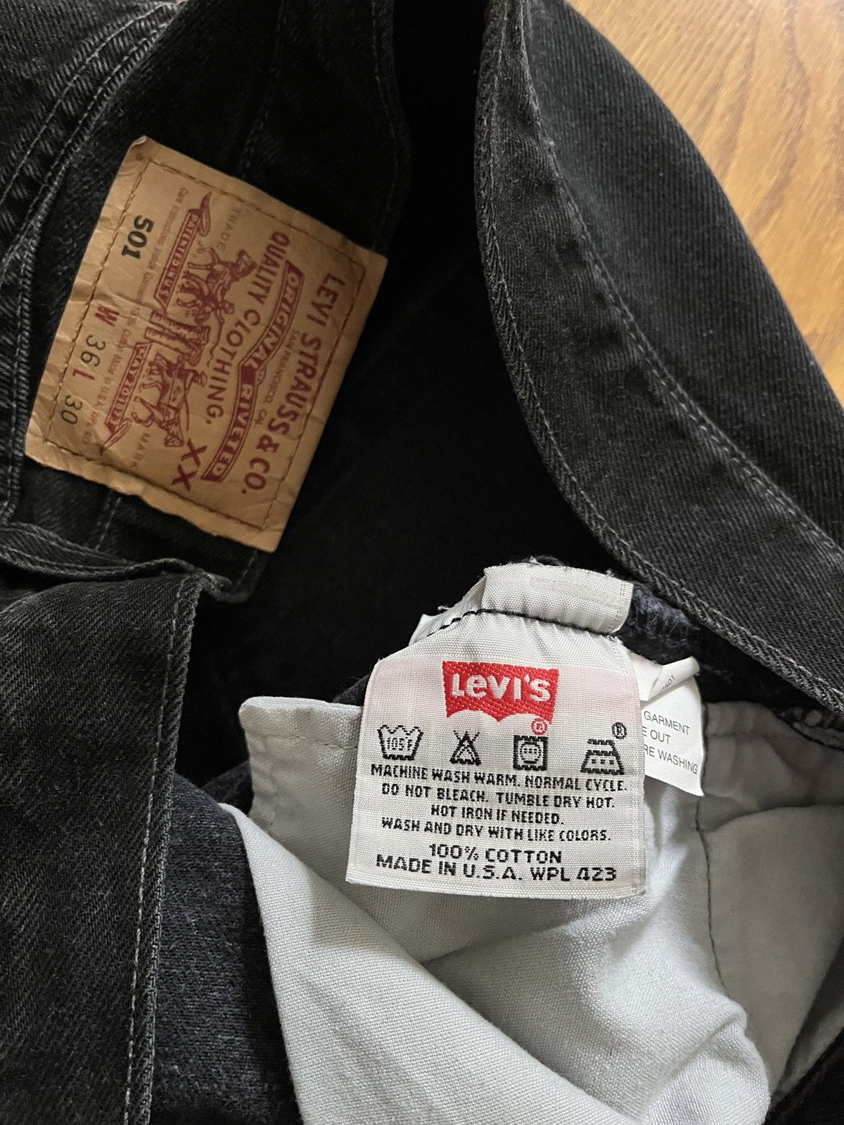 Levi's × Vintage Levis 501, 36x30 black Size US 36 / EU 52 - 6 Thumbnail