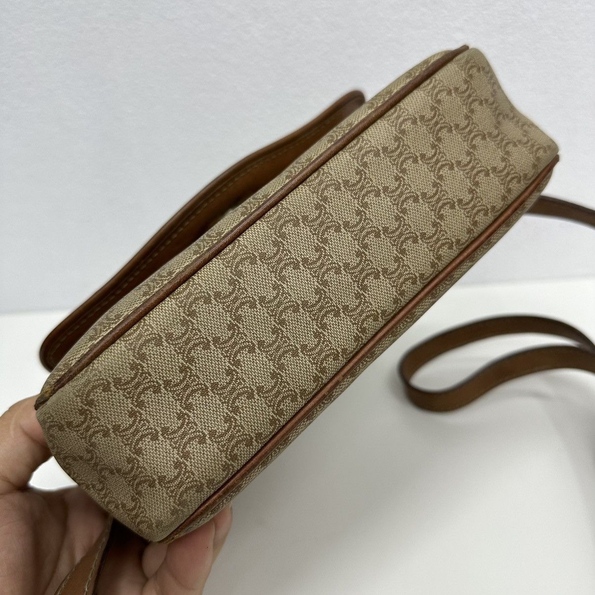 Celine AUTHENTIC CELINE MACADAM SHOULDER CROSSBODY BAG Size ONE SIZE - 9 Thumbnail