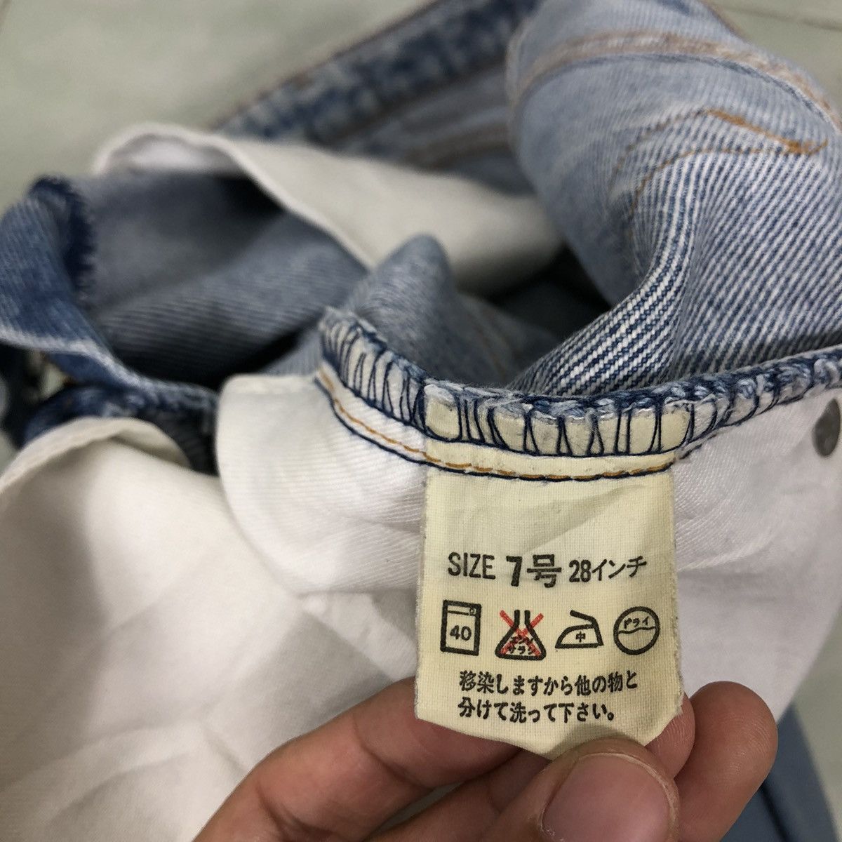 Levi's 🔥90’s Vintage Mini Skirt Levi’s Denim Size 24" / US 00 / IT 34 - 14 Thumbnail