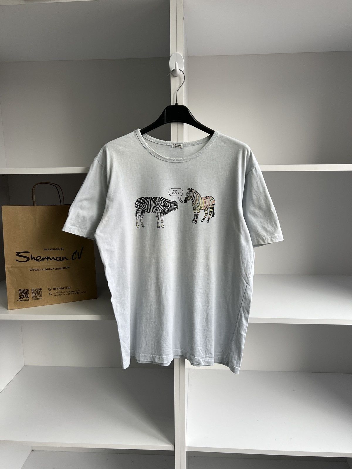 Paul Smith × Vintage Vintage Paul Smith Tee Size US XXL / EU 58 / 5 - 3 Thumbnail