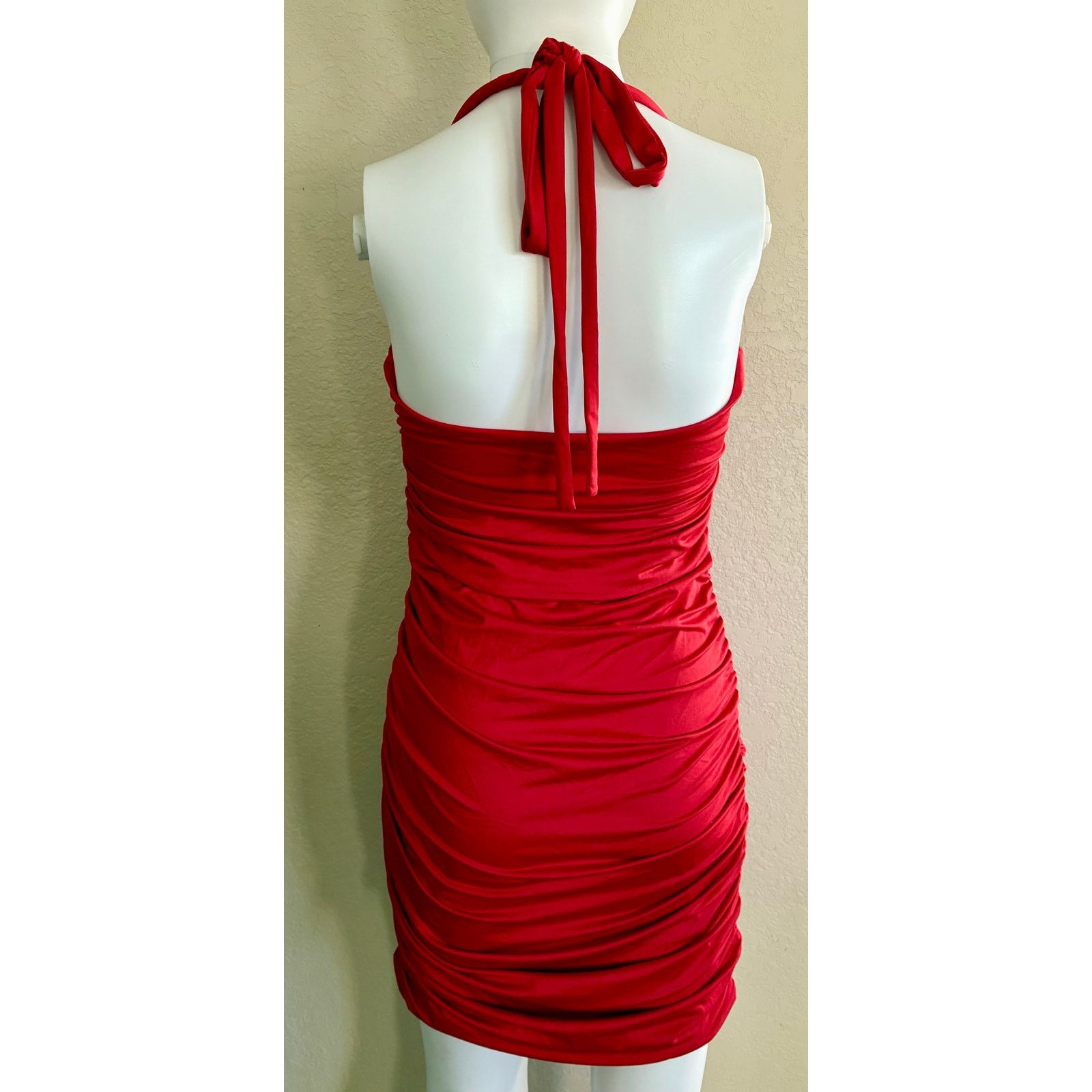 Other UNBRANDED | Rouched Mini Holiday Event Party Dress | Medium Size M / US 6-8 / IT 42-44 - 2 Thumbnail