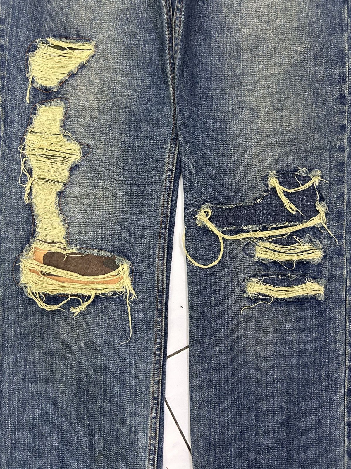 Japanese Brand × Vintage Vintage Japanese Denim Nylaus Jeans Distressed Jeans Size US 34 / EU 50 - 13 Thumbnail