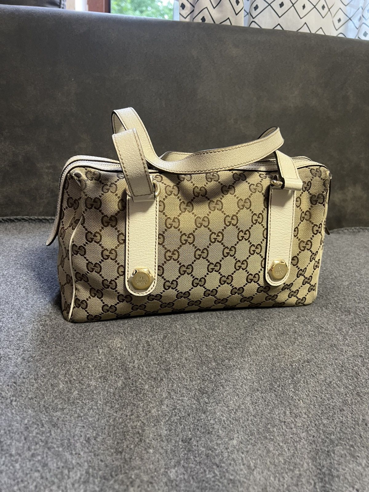 Gucci Boston GG Monogram Mini Handbag Tote Bag