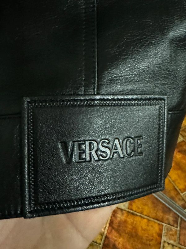 Versace Versace Leather Vest Size US L / EU 52-54 / 3 - 6 Thumbnail