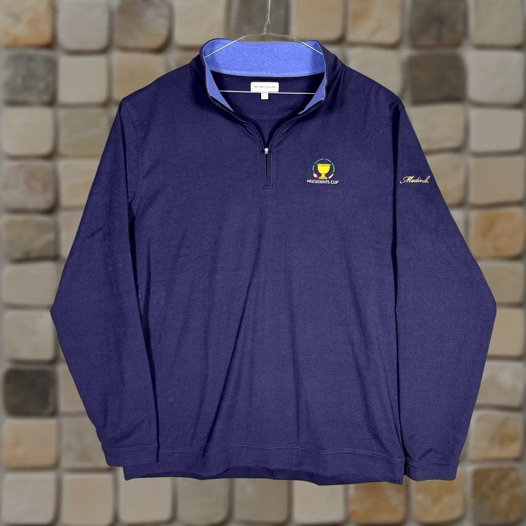 Peter Millar Peter Millar Presidents Cup Medinah Country Club Mens XL ArdentAir Performance Pullover Sweater Size US XL / EU 56 / 4 - 1 Thumbnail