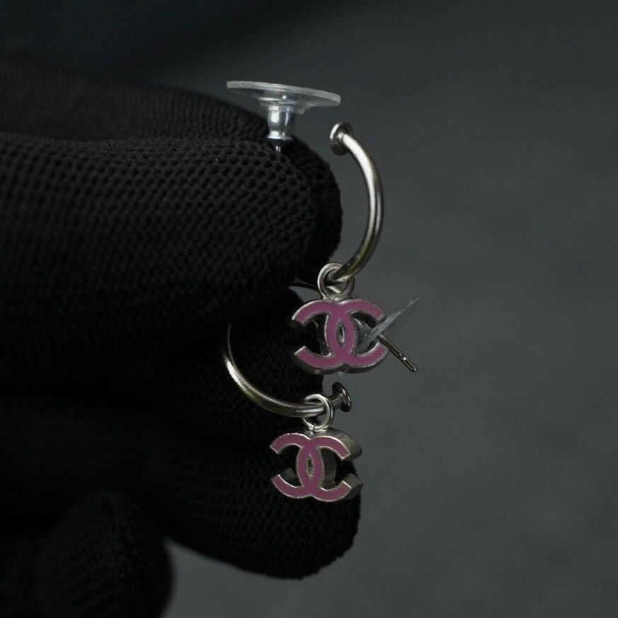 Chanel Chanel Silver Earrings OS Women Size ONE SIZE - 1 Thumbnail