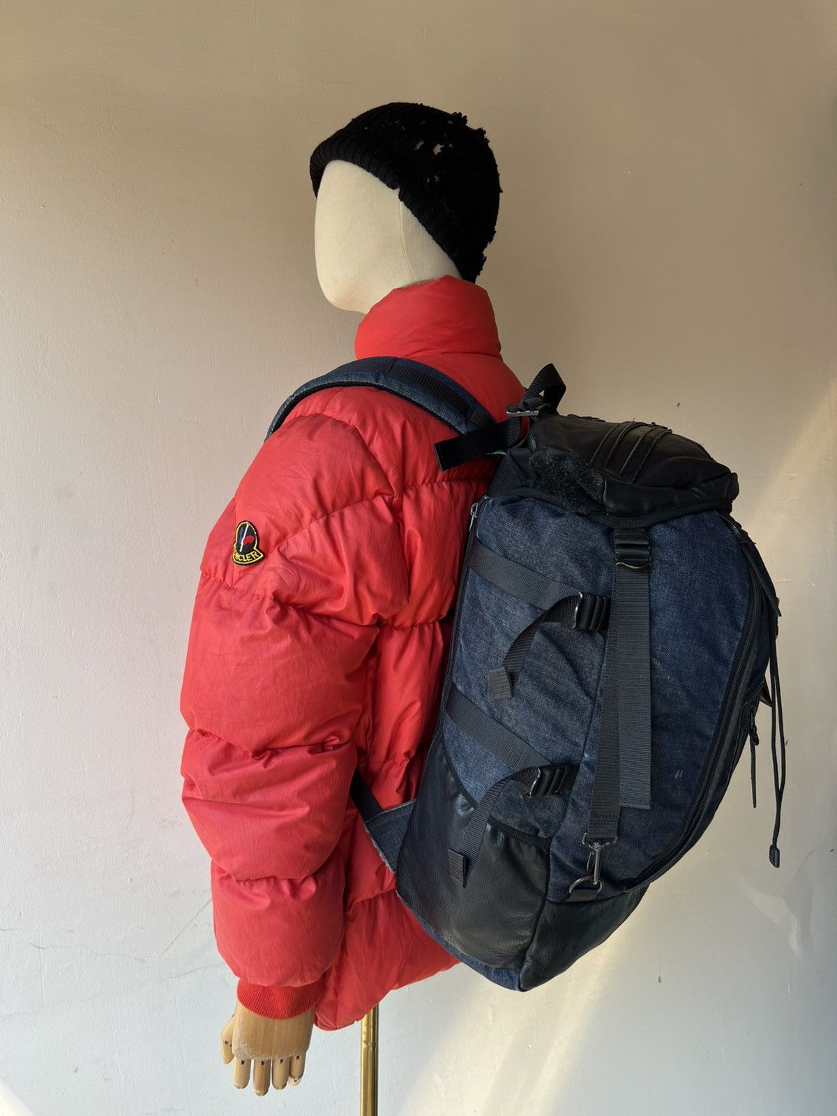 Leather DECADE Japan Distressed Backpack Leather Cotton Size ONE SIZE - 2 Thumbnail