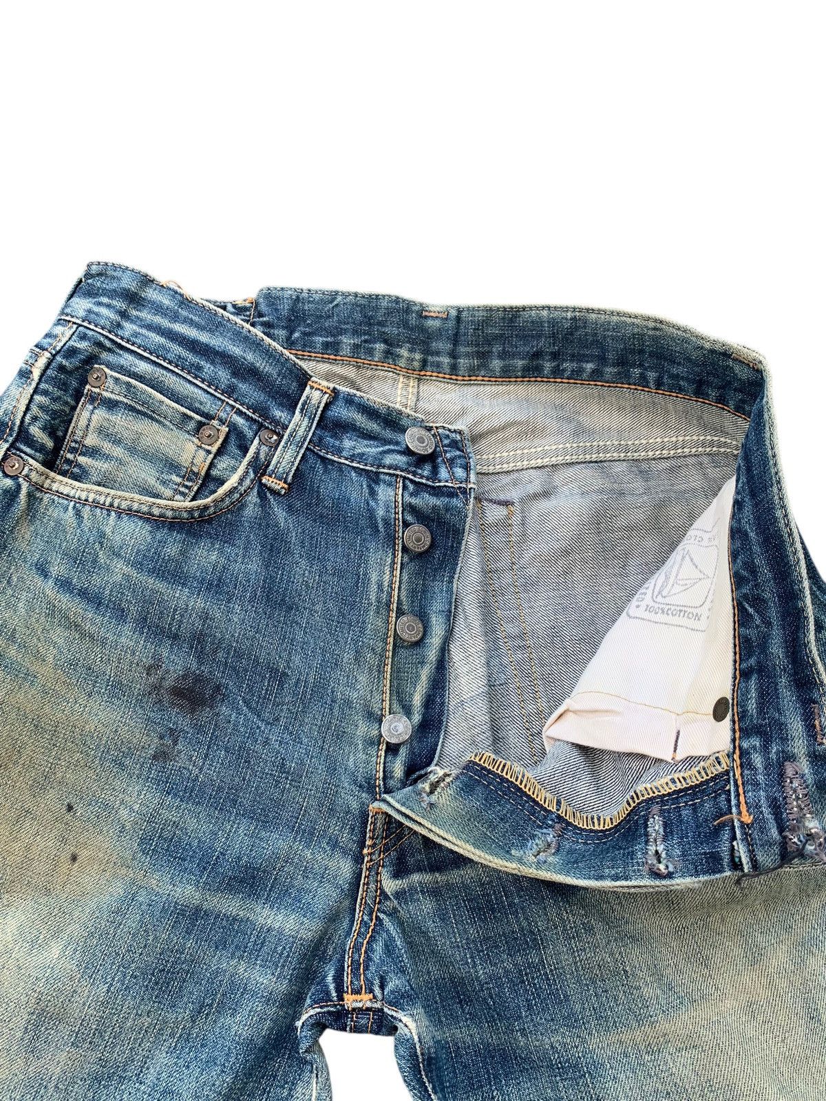 Kapital VINTAGE EDWIN 505XX SELVEDGE RUSTY MUDWASH DISTRESSED DENIM Size US 29 - 18 Thumbnail