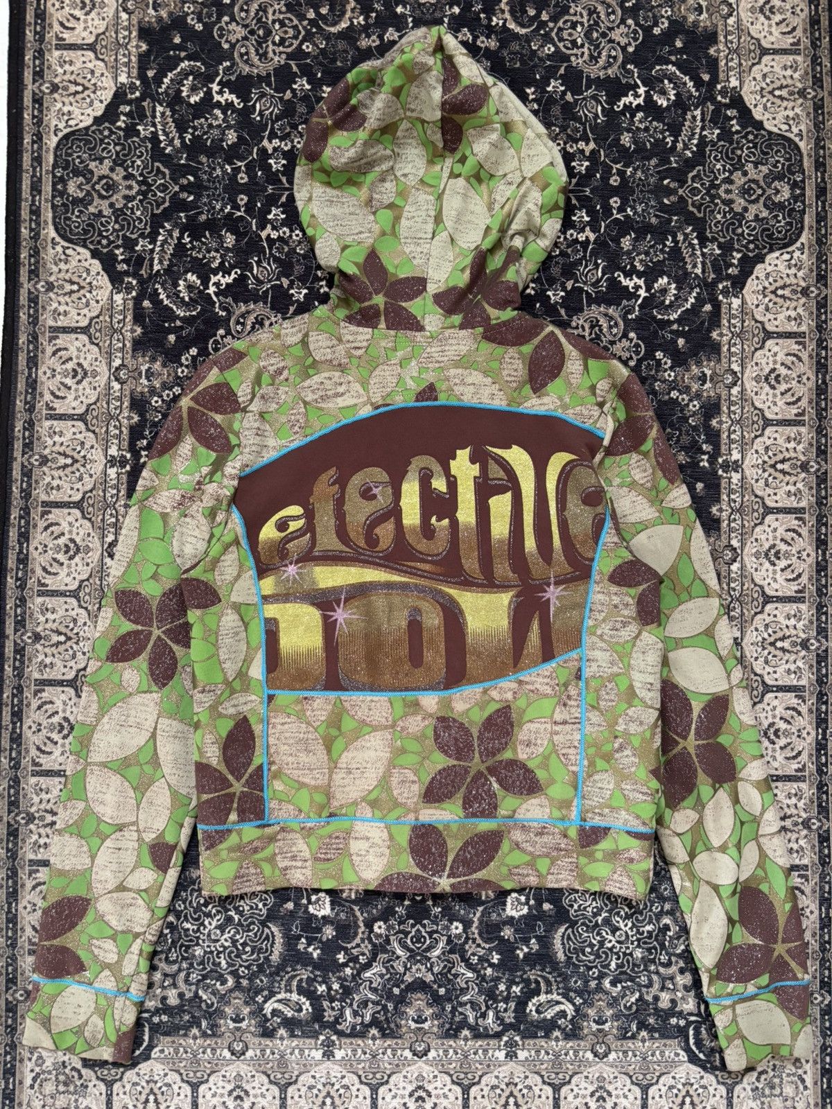 Custo Barcelona Vintage Custo Barcelona Floral All Over Print Zipper Hoodie Size S / US 4 / IT 40 - 4 Thumbnail