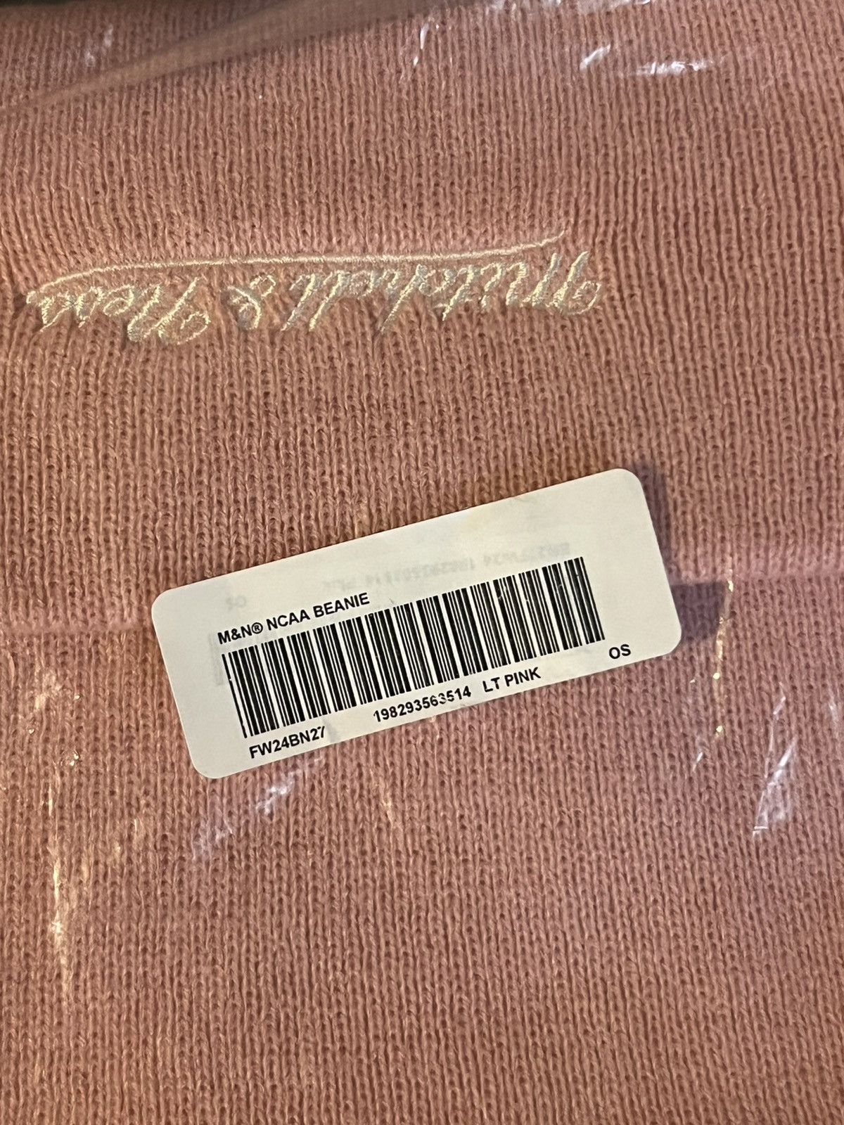 Mitchell & Ness × NCAA × Supreme Supreme Mitchell & Ness NCAA Beanie (Pink) Size ONE SIZE - 3 Thumbnail