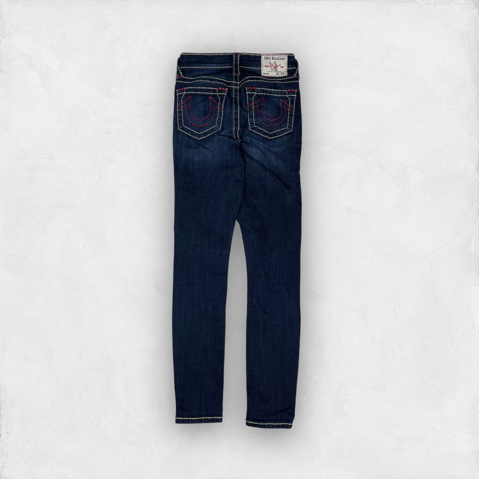 True Religion × Vintage True Religion Halle Womens Blue Cotton Super Skinny Jeans 26 Size 26" / US 2 / IT 38 - 1 Thumbnail