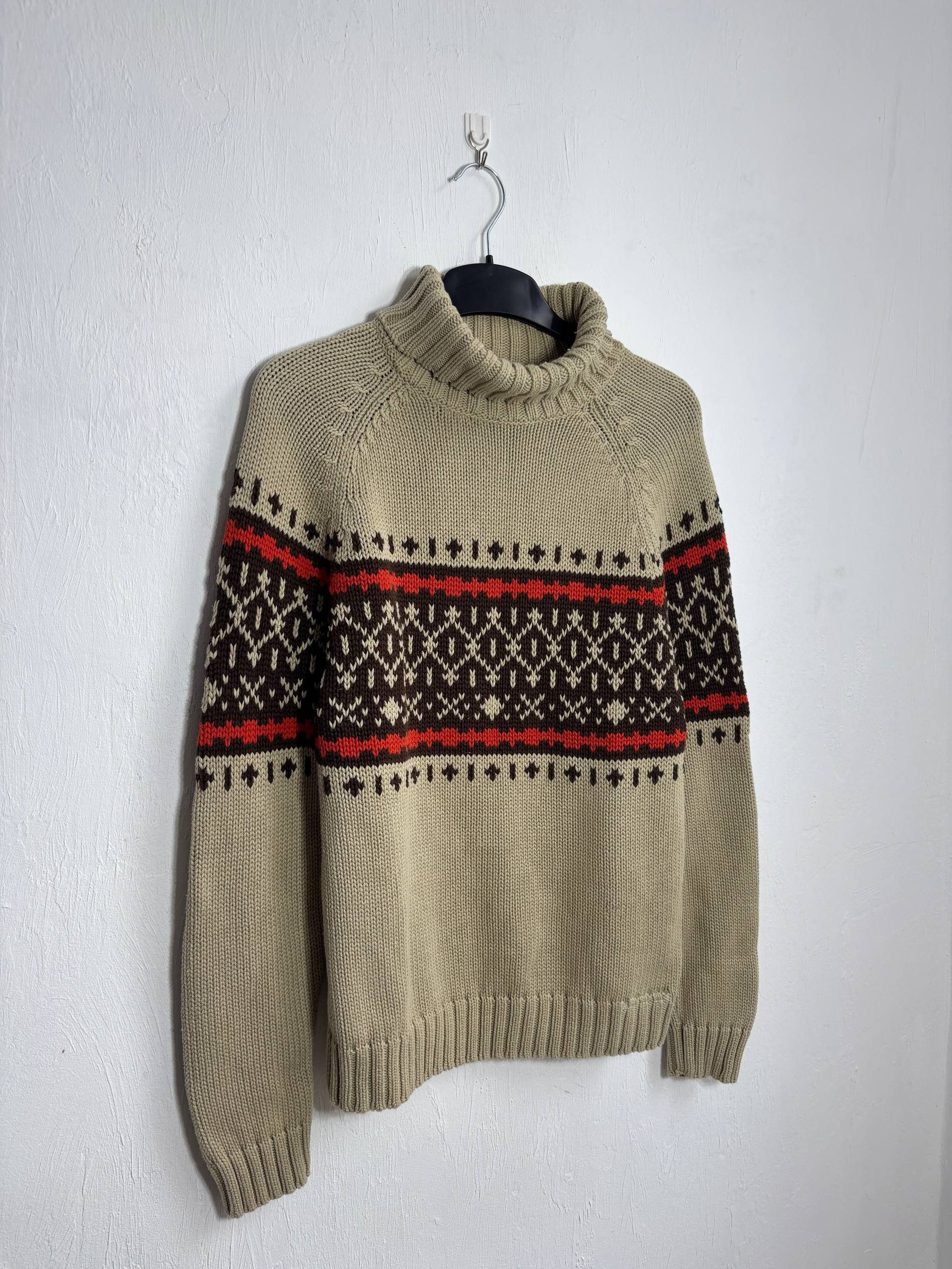 Polo Ralph Lauren Polo Ralph Lauren Nordic Aztek Vintage Knit Sweater Men's M Size US M / EU 48-50 / 2 - 1 Thumbnail