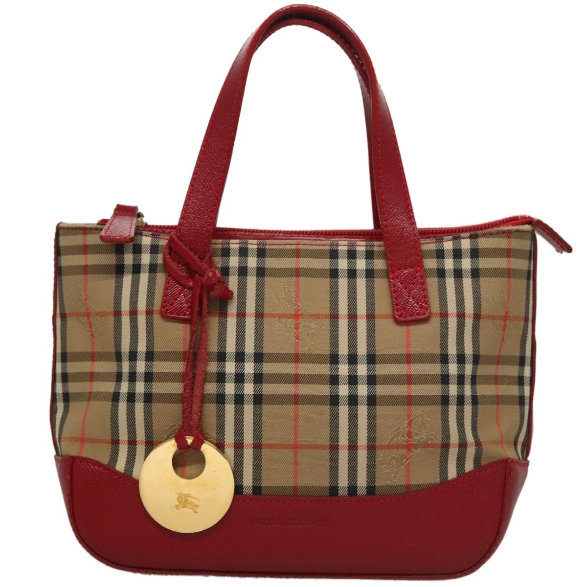 Burberry Nova Check Beige Canvas Handbag (Pre-Owned) Size ONE SIZE - 1 Thumbnail