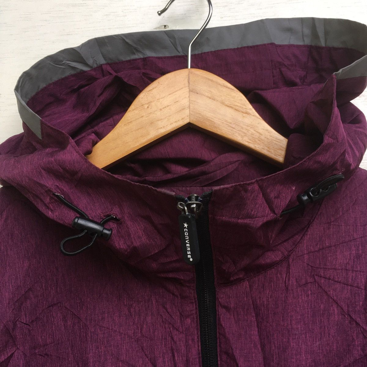 Converse × Vintage Converse Windbreaker Jacket M Purple Size US M / EU 48-50 / 2 - 11 Thumbnail