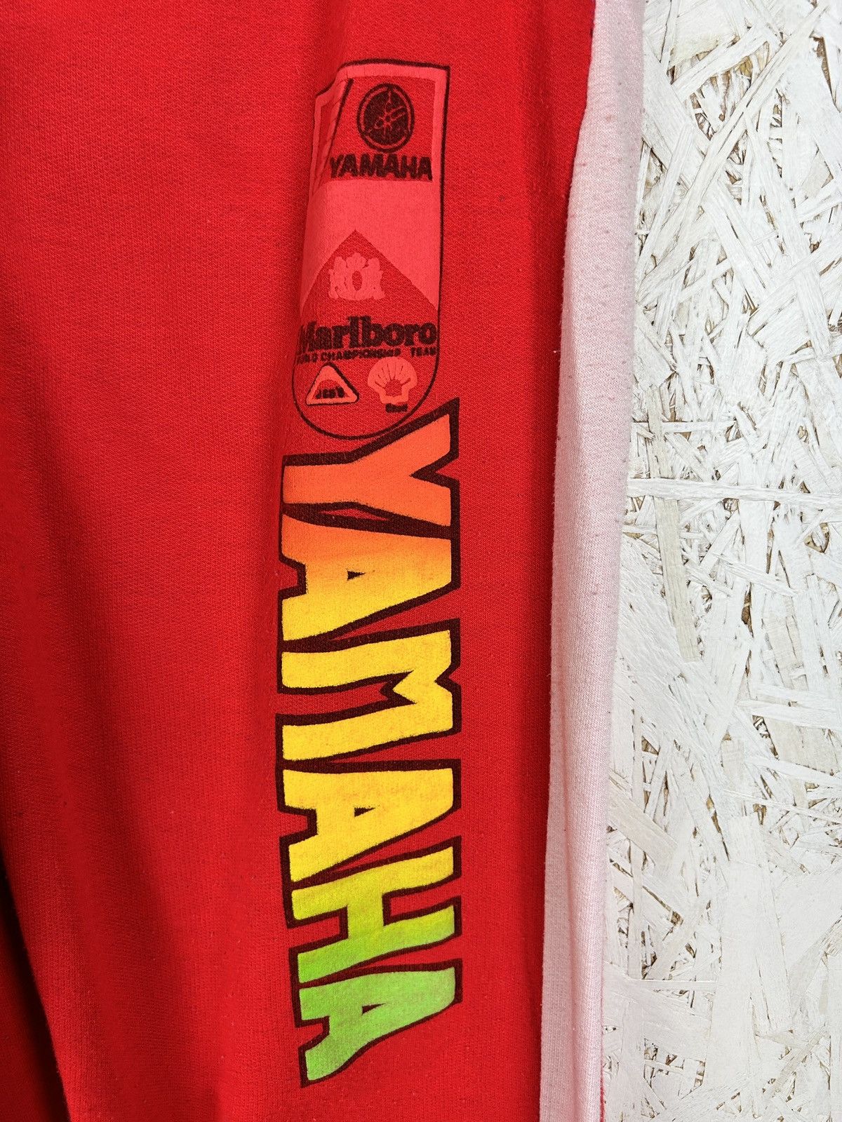 Vintage 90s Vintage Yamaha Marlboro Racing Boot Pants In Red Size US 32 / EU 48 - 2 Thumbnail