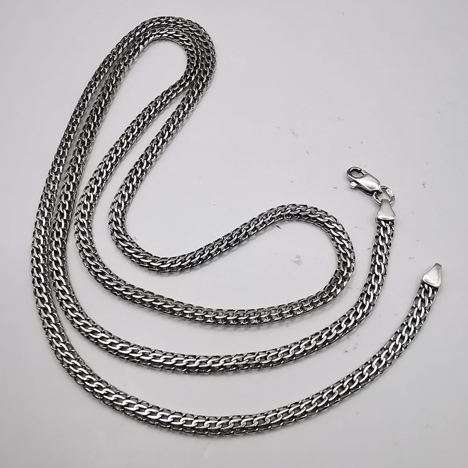 Sterling Silver Vintage Jewelry Chain, 925 Sterling Silver, Signed 12,28g Size ONE SIZE - 1 Thumbnail