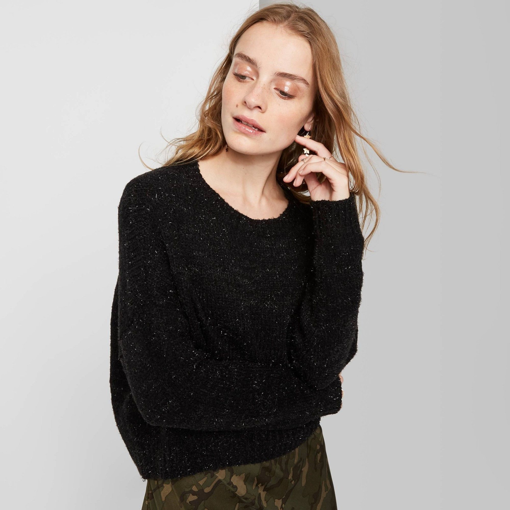 Other Women's Crewneck Tinsel Sweater Size Medium Size M / US 6-8 / IT 42-44 - 4 Thumbnail
