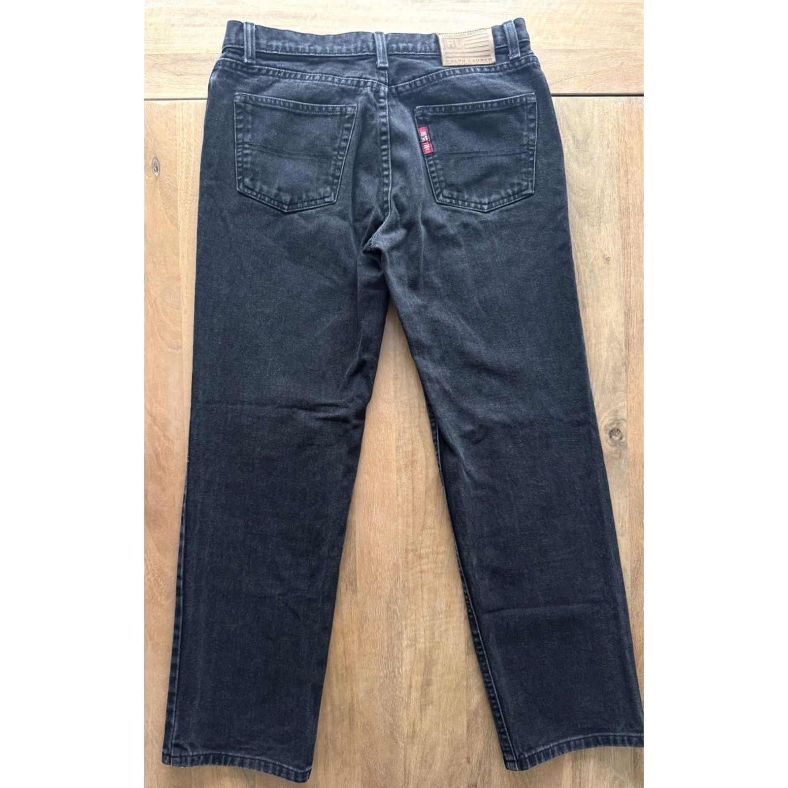 Polo Ralph Lauren Polo Jeans Co Ralph Lauren Saturday Jeans Women’s 32x28 Straight Leg Black Denim Size 30" / US 8 / IT 44 - 2 Thumbnail