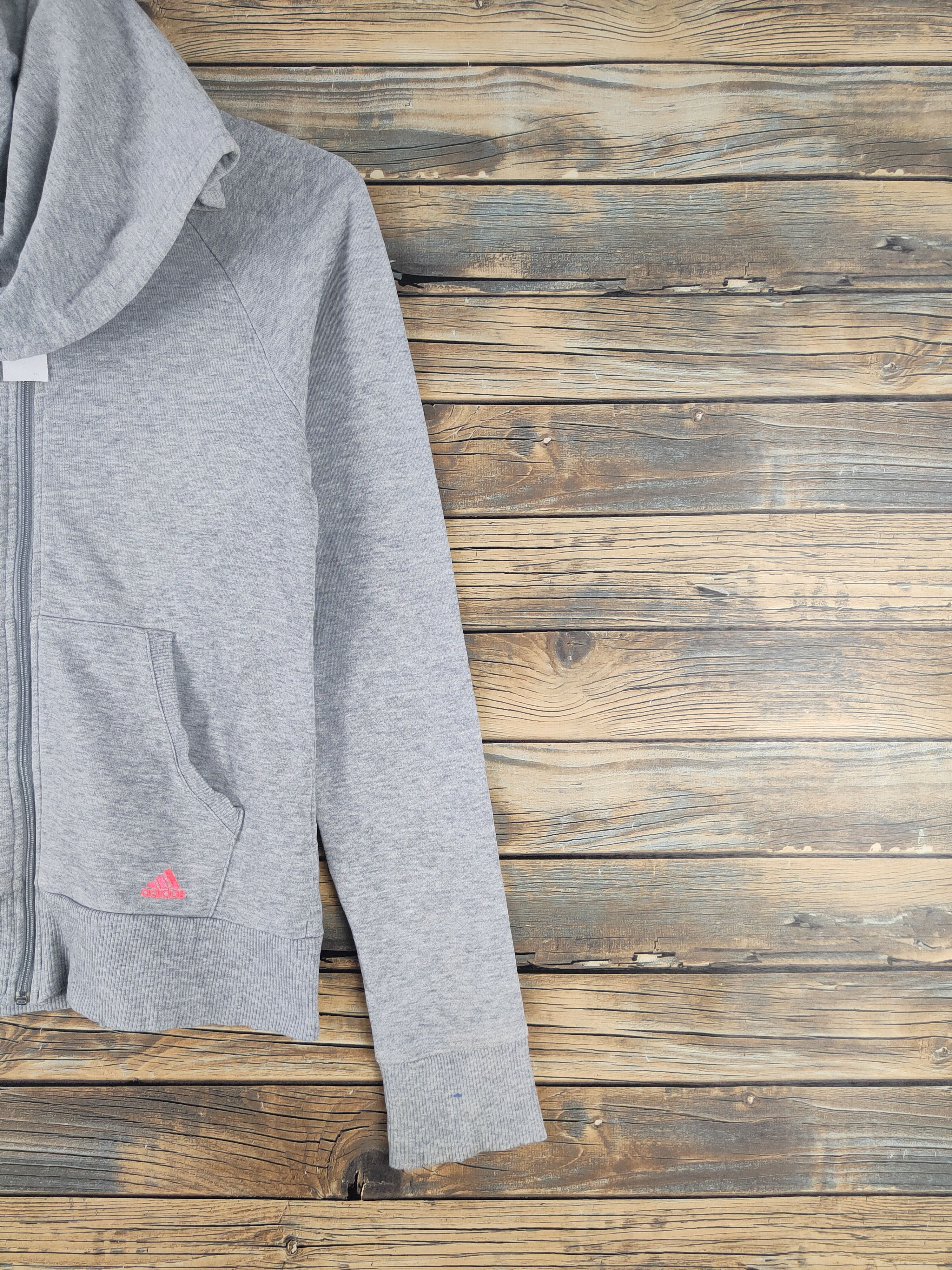 Adidas DL Adidas Gray Hoodie Sweaters #1683 Size S / US 4 / IT 40 - 5 Thumbnail