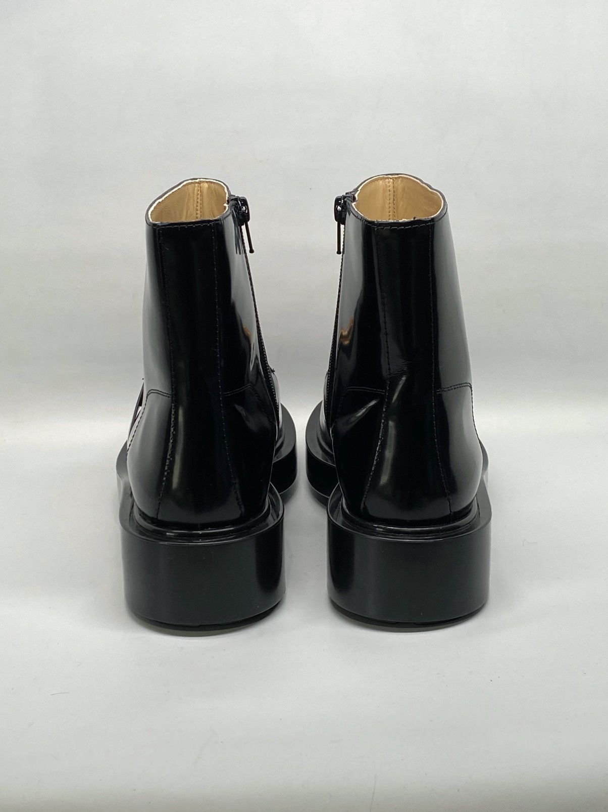 Bottega Veneta Bottega Veneta Monsieur glossed-leather ankle boots size 40 Size US 10 / IT 40 - 10 Thumbnail