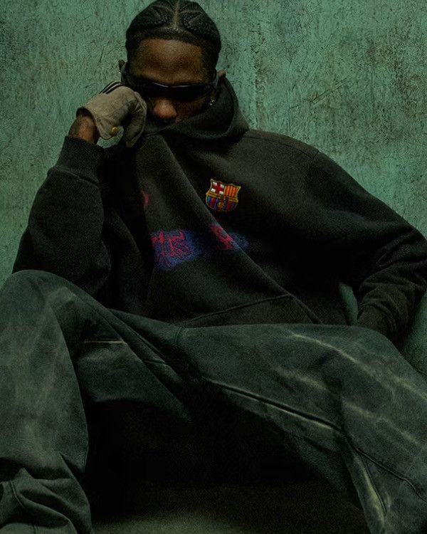 Nike × Travis Scott Travis Scott Nike Cactus Jack FC Barcelona Spray Logo Hoodie Size US S / EU 44-46 / 1 - 4 Thumbnail