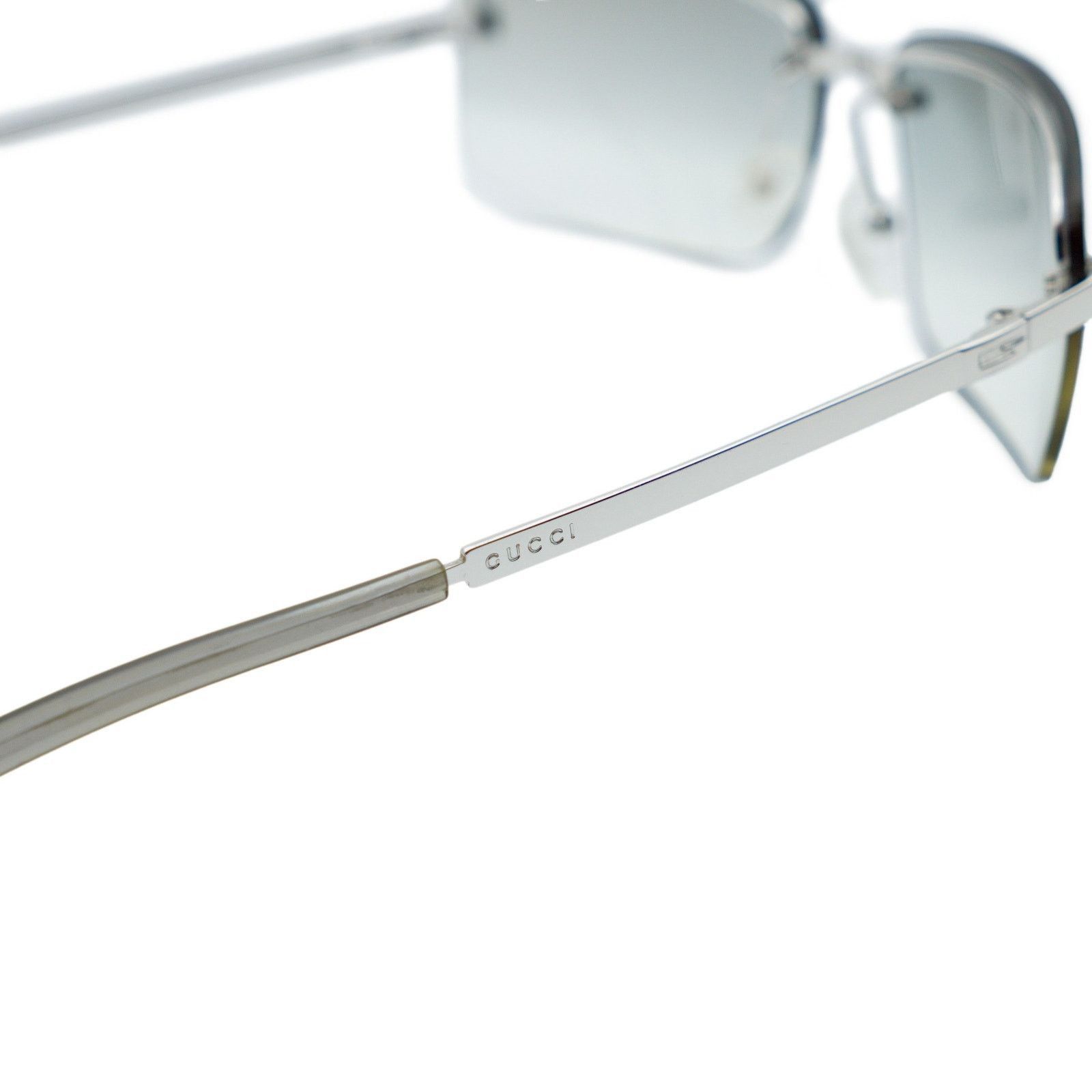 Gucci Gucci GG 1794/S Silver Rimless Rectangular Logo Sunglasses Size ONE SIZE - 6 Thumbnail